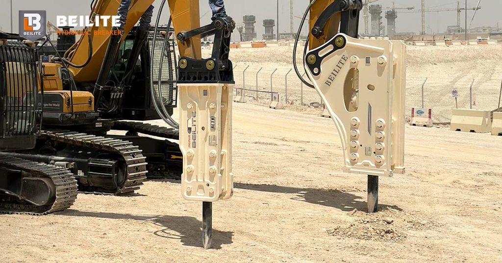 Beilite side mounted hyraulic breaker on side 1