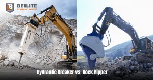 Hydraulic Breaker vs Rock Ripper: Which Excavator Attachment Is Better for Mining, Construction, Quarrying and Demolition?